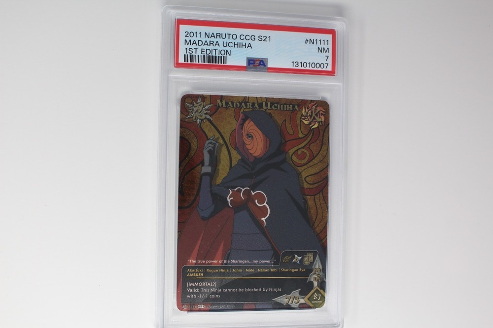 'Madara' Uchiha - N-1111 - Super Rare - 1st Edition - Foil Shattered Truth PSA 7