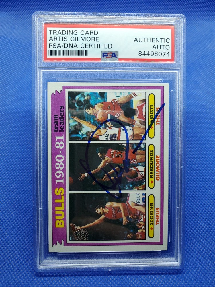 ARTIS GILMORE Autograph PSA DNA card CHICAGO BULLS Basketball auto #46
