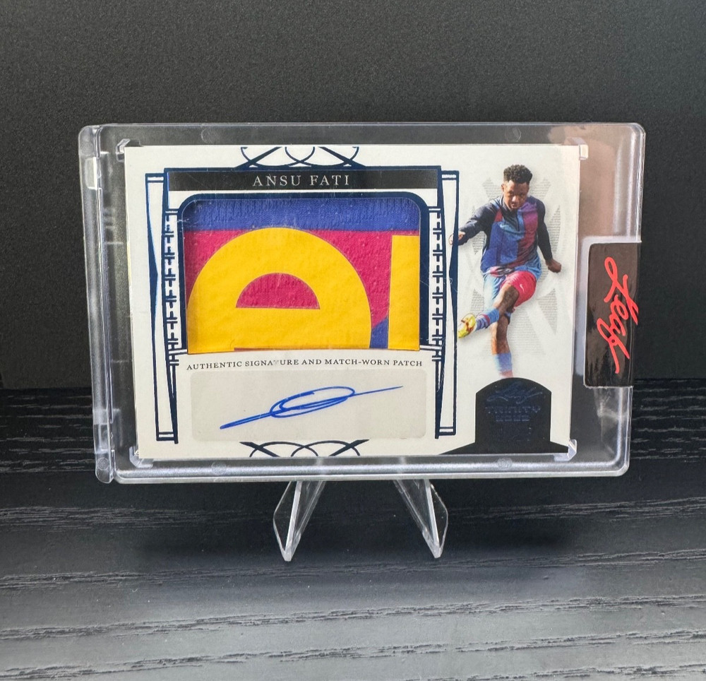 2022 Leaf Trinity Soccer Ansu Fati Match Worn Patch Auto /15 #PA-AF1