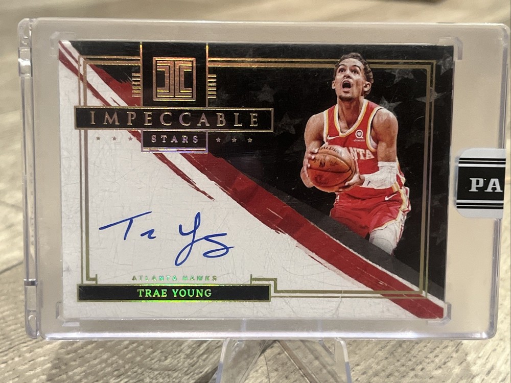 2021-22 Panini Trae Young Auto  1/1 Impeccable Stars Sealed