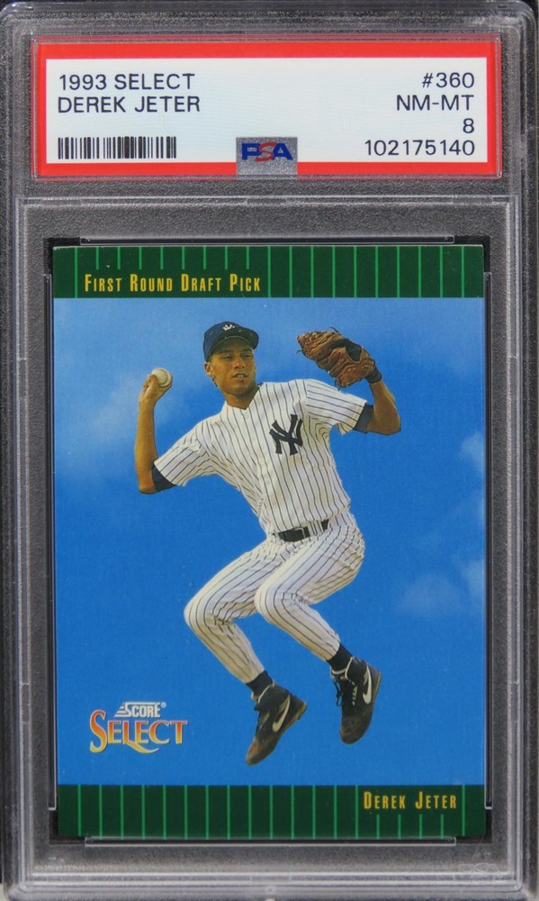 1993 Select Derek Jeter HOF ROOKIE RC #360 PSA 8 NM-MT