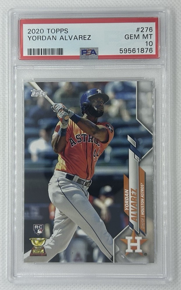 2020 Topps #276 RC Yordan Alvarez PSA 10 Gem Mint Rookie Card Astros MVP🔥