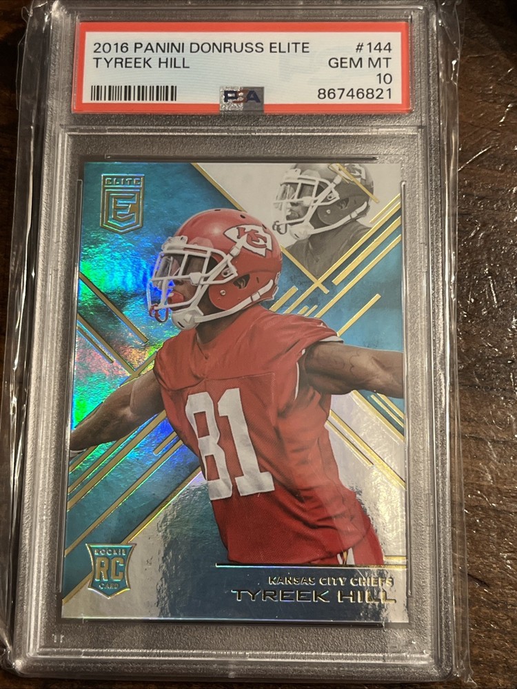 2016 Panini Donruss Elite  #144 Tyreek Hill Kansas City Chiefs RC Psa 10⚡️
