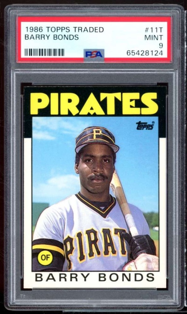 Barry Bonds Rookie Card 1986 Topps Traded #11T PSA 9
