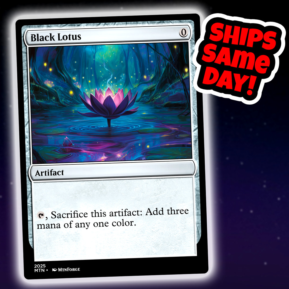 Black Lotus - Custom Art Magic: The Gathering Playtest Card - Commander EDH