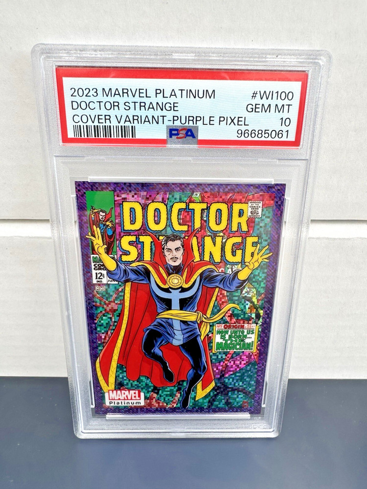 2023 Marvel Platinum Doctor Strange Purple Pixel PSA 10