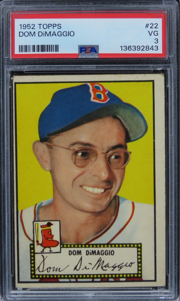 1952 Topps Dom DiMaggio #22 PSA 3 VG