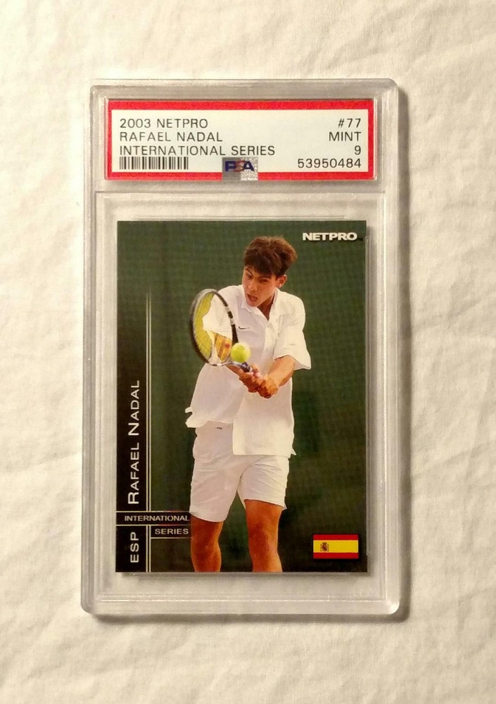 2003 NetPro International Series Rafael Nadal #77 Rookie RC PSA 9 Mint Tennis