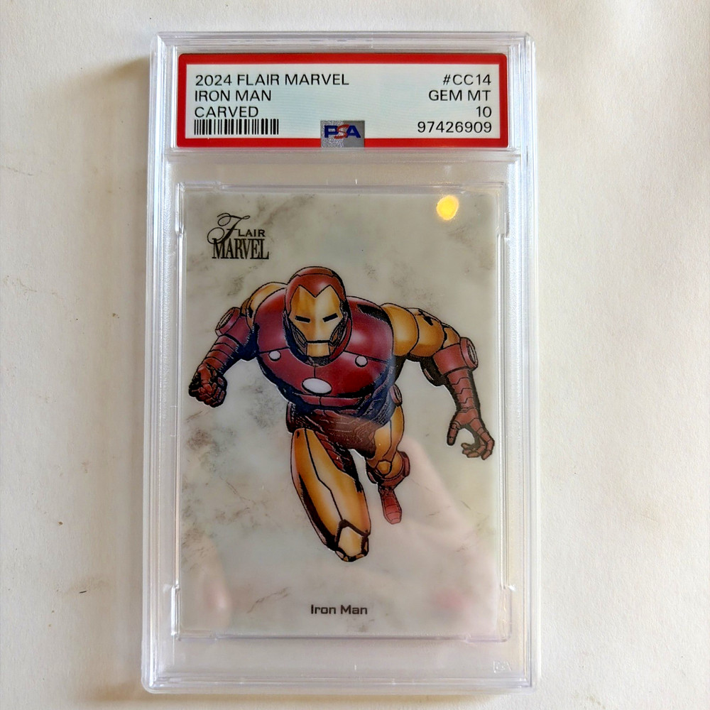2024 Marvel Flair Iron Man Carved PSA 10 #CC14