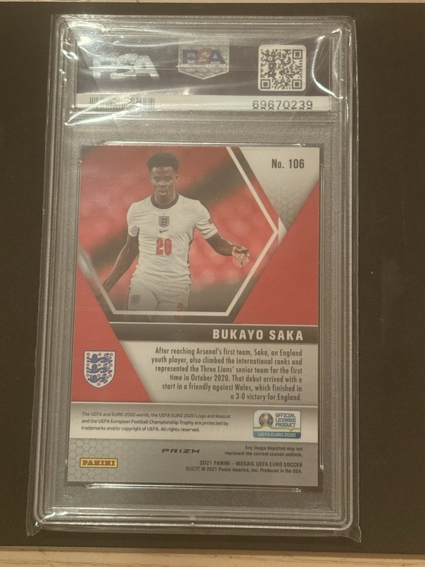 Bukayo Saka 4x Slab Lot! view 2