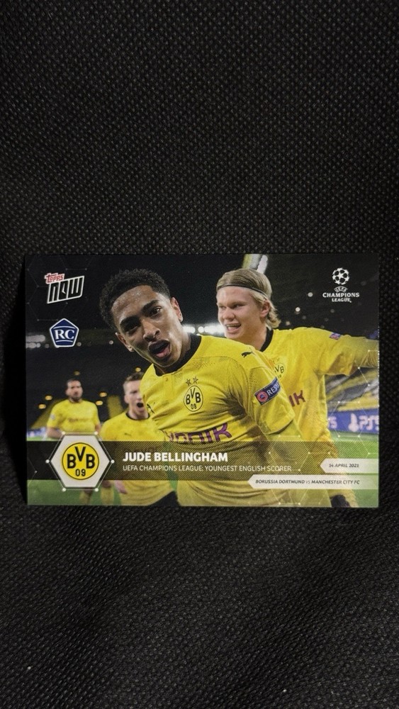 2020 Topps Now UCL - Jude Bellingham Rookie Card RC #065