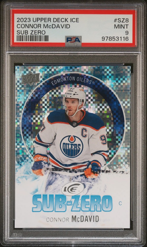 2023 Upper Deck Ice Sub Zero Connor McDavid PSA 9