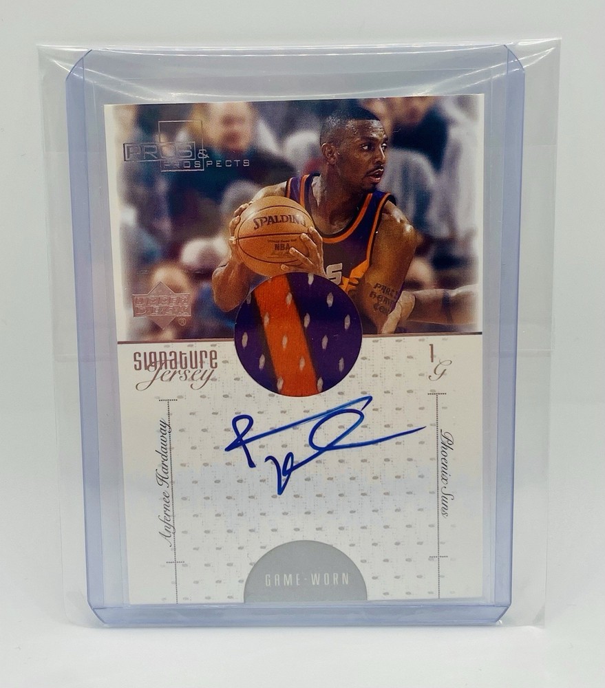 2000-01 Upper Deck Signature Jersey Anfernee Hardaway Auto Game Used #AH