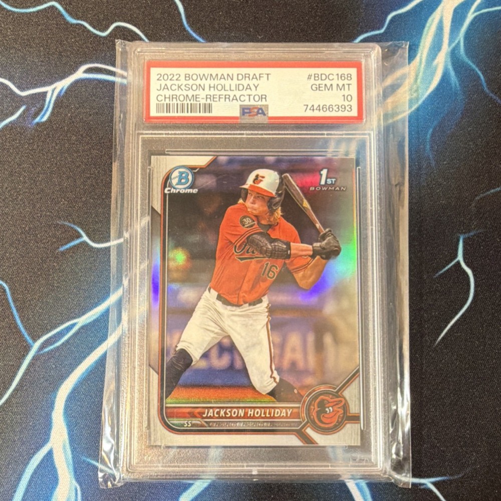 ⚾️2022 1st Bowman Draft Chrome-Refractor Jackson Holliday PSA 10 