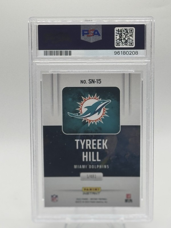 2023 Panini Instant Tyreek Hill Supernova PSA 10  Miami Dolphins MINT view 2