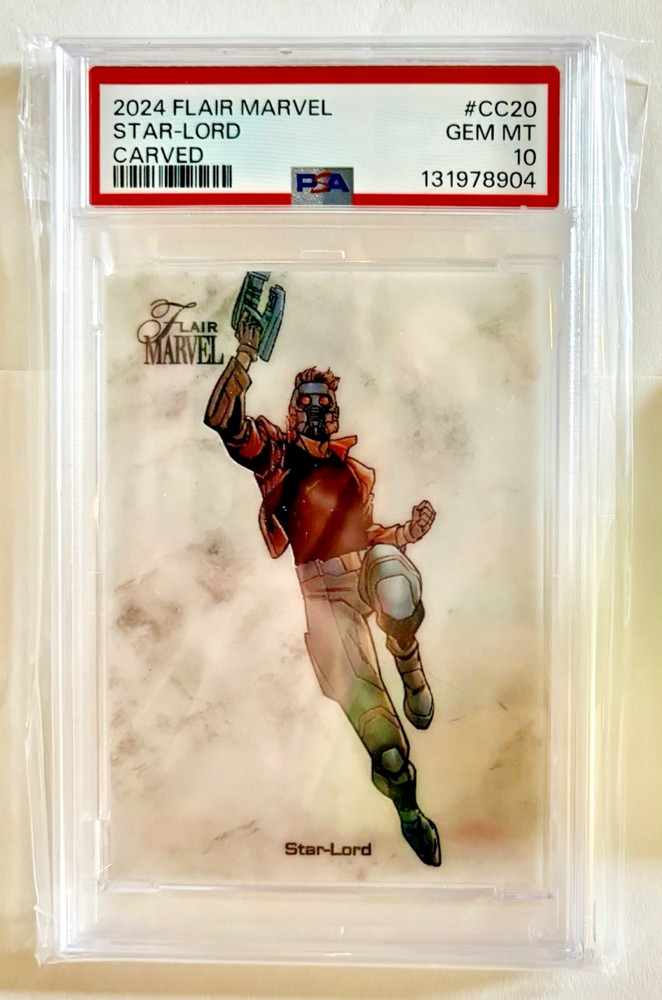 2024 Marvel Flair Star-Lord Carved PSA 10 Star Lord