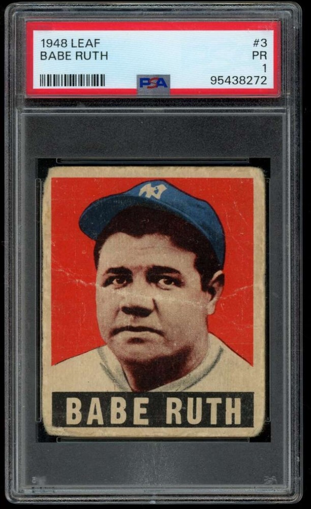 1948 Leaf #3 Babe Ruth PSA 1 New York Yankees  (8272)