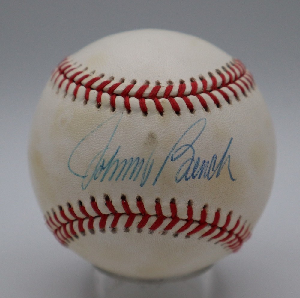 Johnny Bench Signed Baseball Autograph Auto PSA/DNA AC76347
