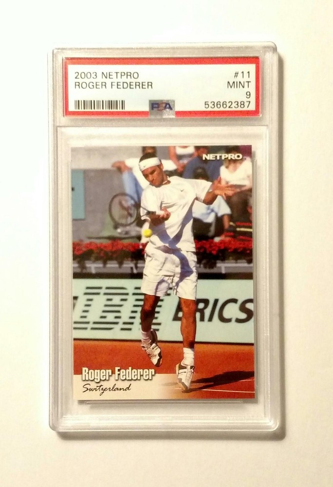 2003 NetPro Roger Federer #11 Rookie RC Tennis Card PSA 9 MINT Low Pop