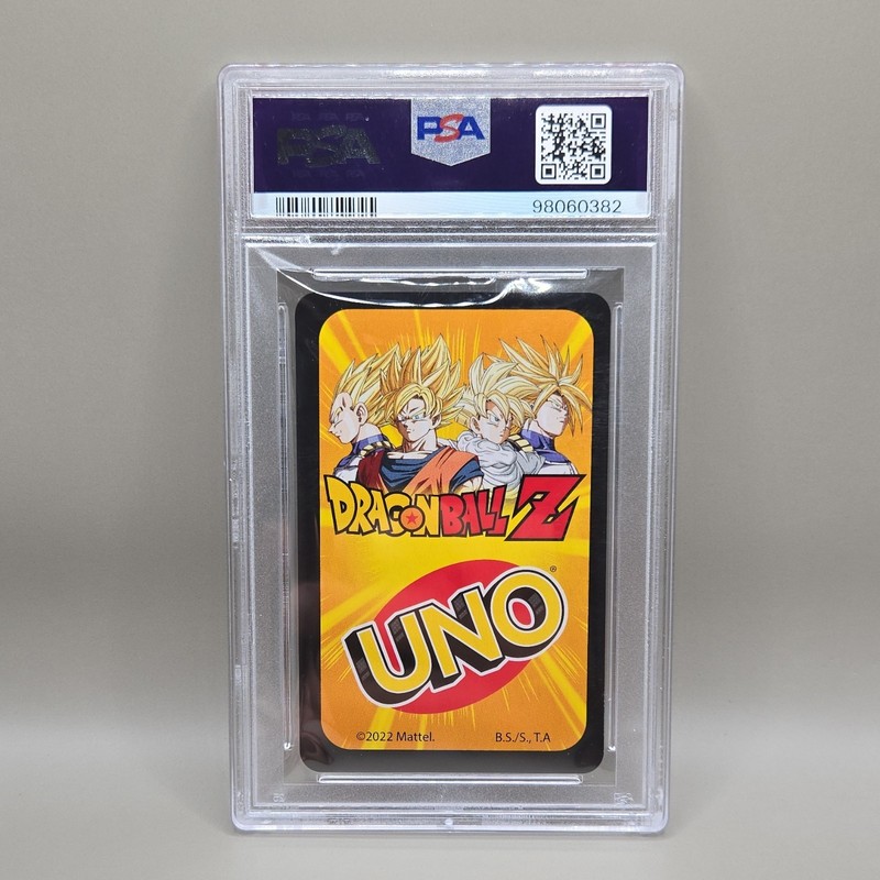 Dragon Ball Z UNO Goku Blue-#1 2022 PSA 8 Non-Sport Trading Card view 2