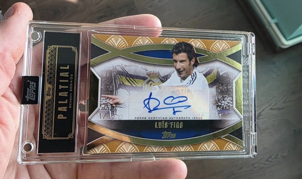 2024-25 Topps Palatial LUIS FIGO Real Madrid AUTO 1/1 One of One FACTORY SEALED