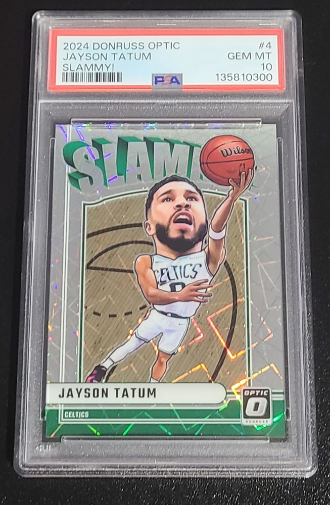 2024 Donruss Optic Jayson Tatum Slammy! #4 Celtics PSA 10 
