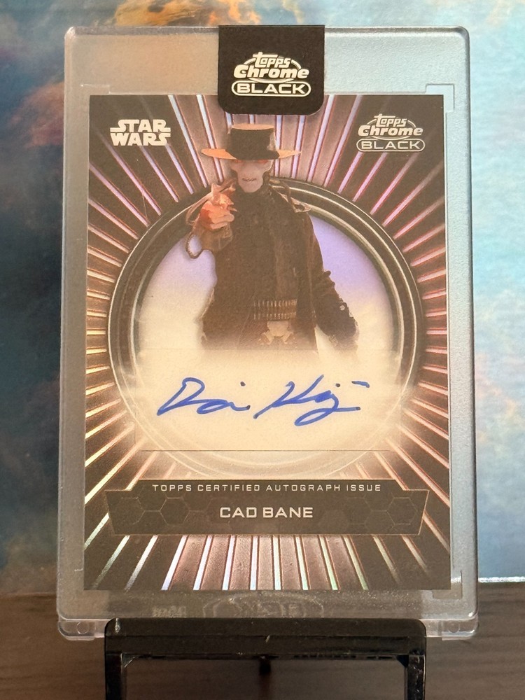 2024 Topps Star Wars Chrome Black Dorian Kingi as Cad Bane Duality Autograph