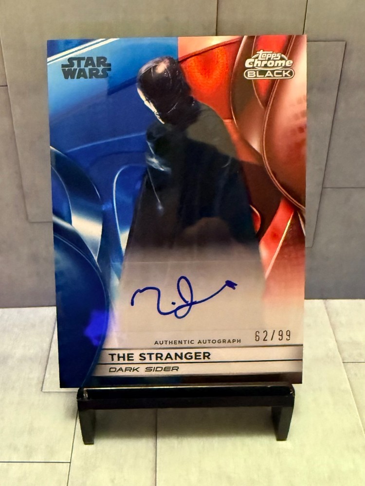 2025 Topps Star Wars Smugglers Outpost The Stranger Chrome Black Autograph #/99