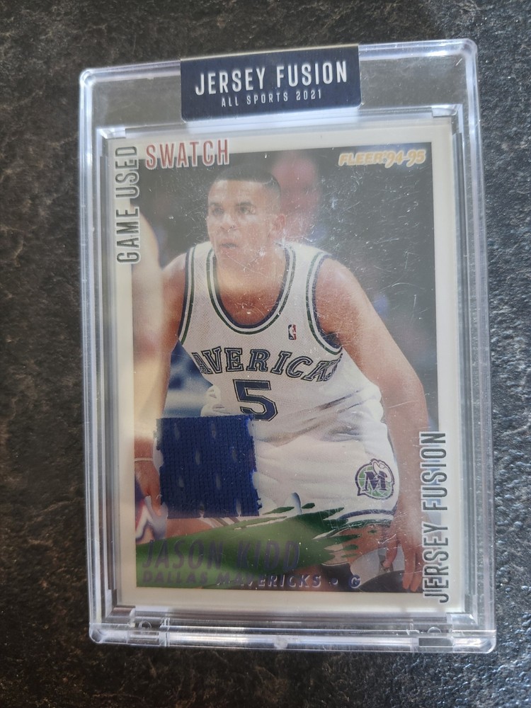 2021 Jersey Fusion All Sport Game Used Swatch Jason Kidd Card# JF-JK96