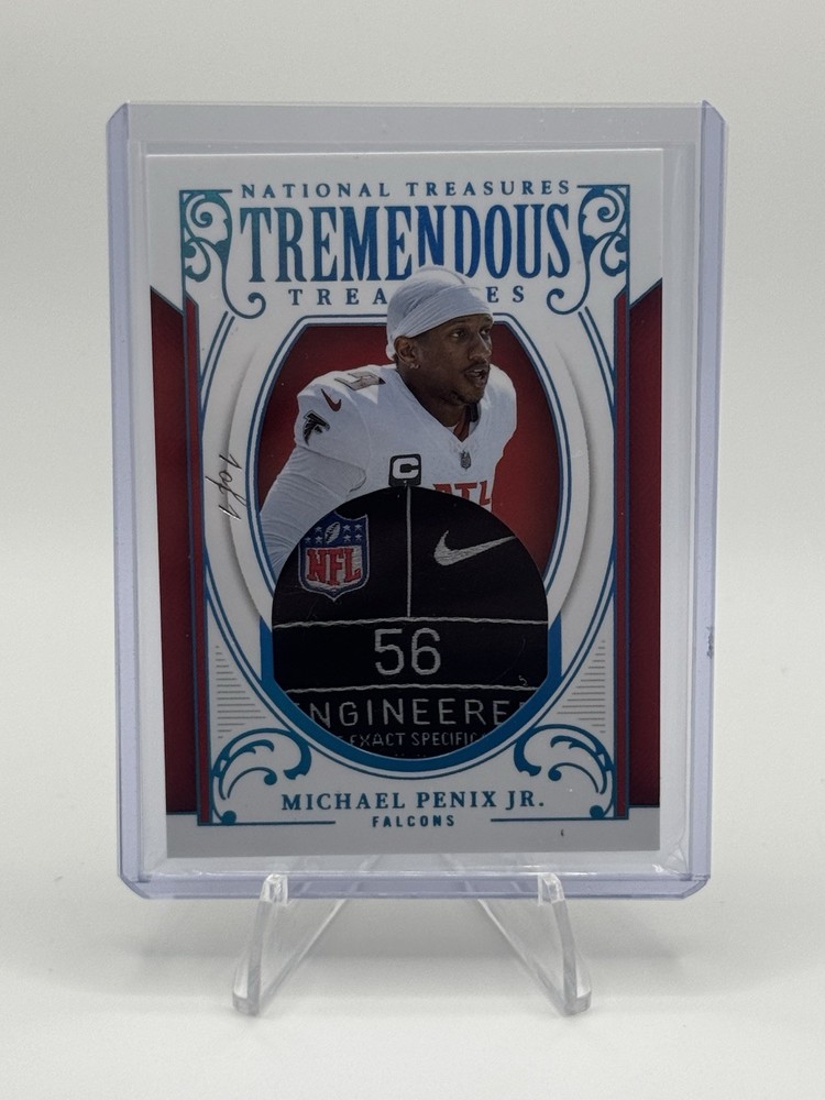 2025 National Treasures Michael Penix Jr.  Tremendous Patch Laundry Tag #1/1