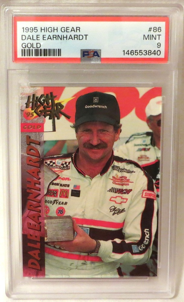 Dale Earnhardt **PSA 9** MINT 1995 Wheels High Gear #86 GOLD Pop 1 view 1