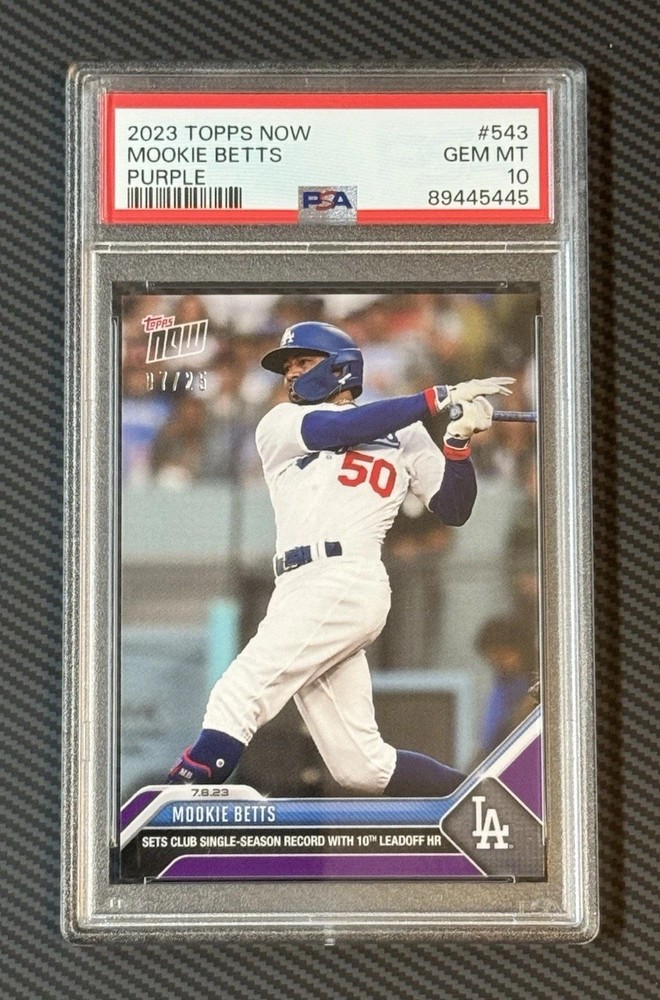 MOOKIE BETTS /25 - PSA 10 - PURPLE - 2023 Topps