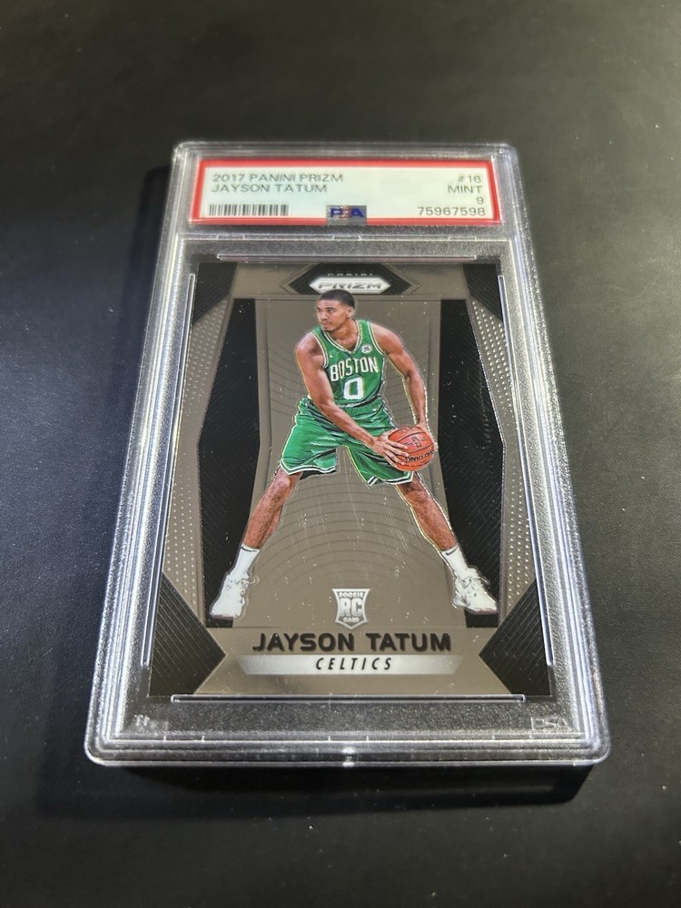 😳2017-18 JAYSON TATUM PANINI PRIZM RC”PSA 9 MINT” CELTICS ASSASSIN😎SIZZLING🥵
