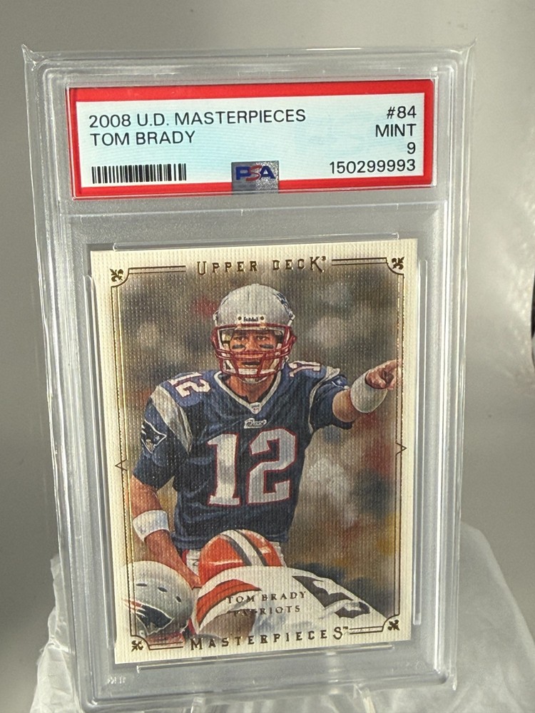 2008 Upper Deck Masterpieces - Tom Brady #84 PSA 9 Patriots INSERT