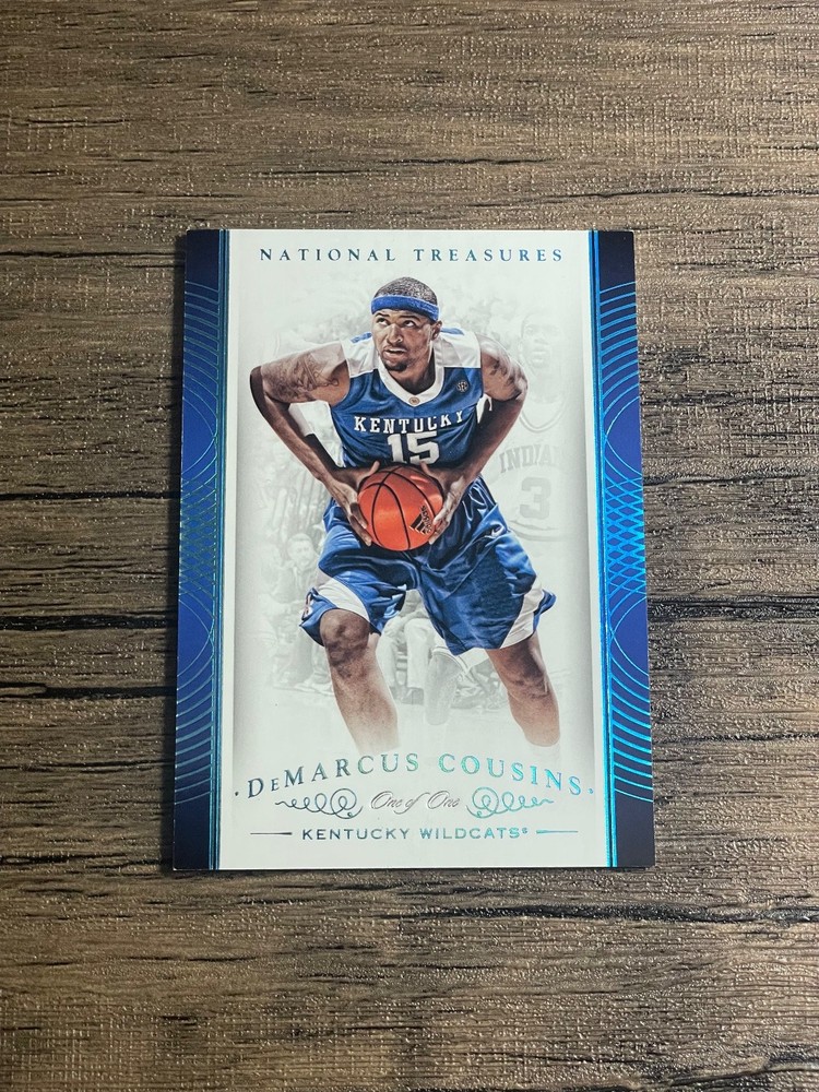 2015 National Treasures Demarcus Cousins Platinum 1/1 #34 Kentucky