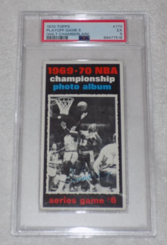 1970 Topps Playoff Game 6 Wilt Chamberlain #173 PSA 5