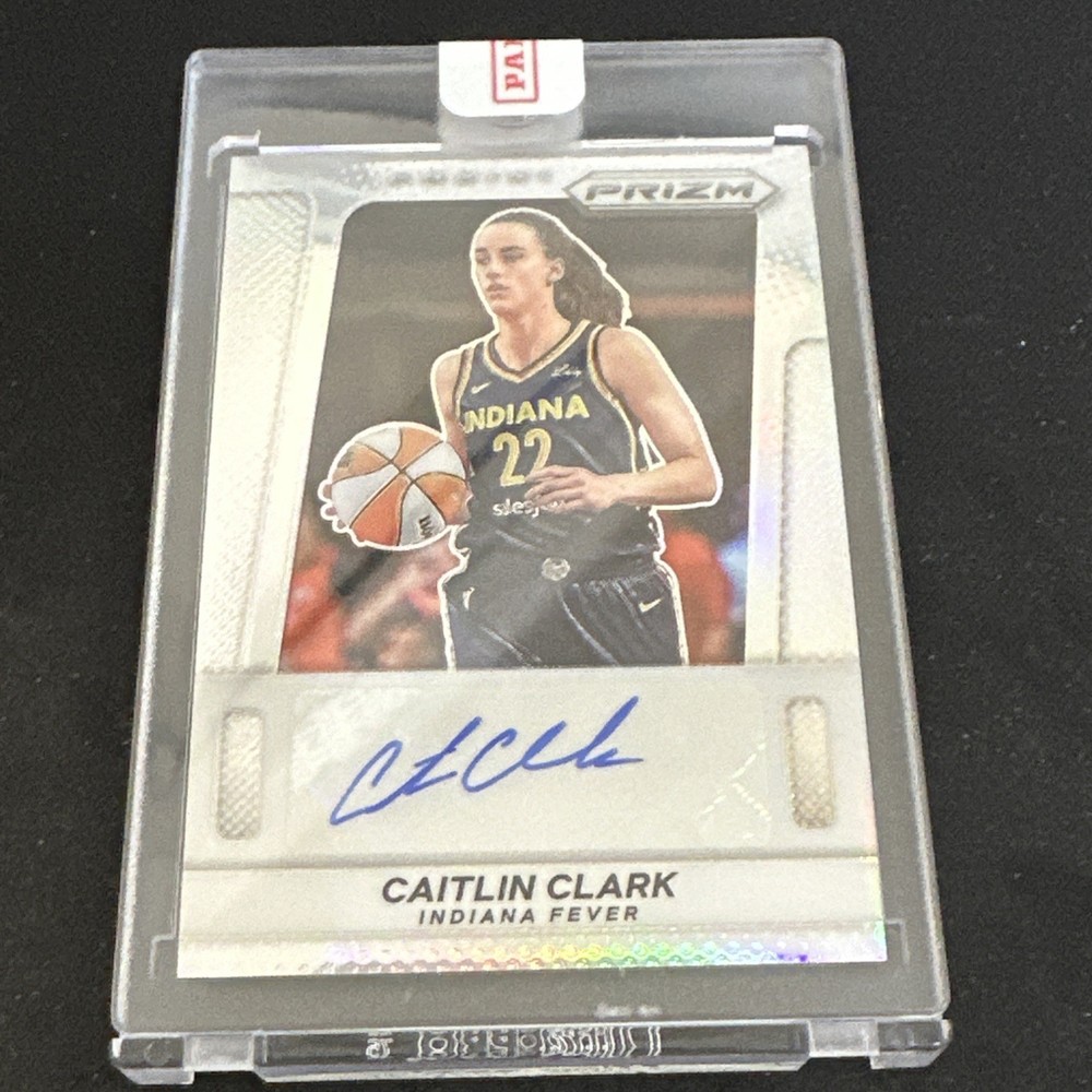 2025 Panini Prizm WNBA Caitlin Clark Throwback Auto Signatures Silver #TB-CC