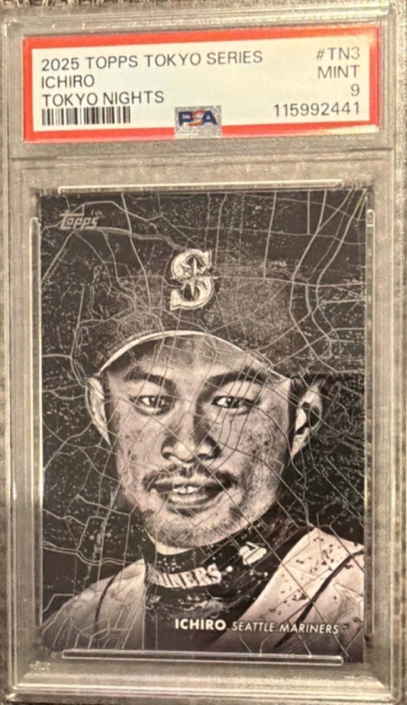 Topps 2025 Series 1 Tokyo Nights Ichiro TN-3 PSA 9 Seattle Mariners Insert