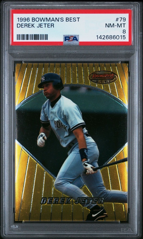 1996 BOWMAN'S BEST #79 DEREK JETER PSA 8