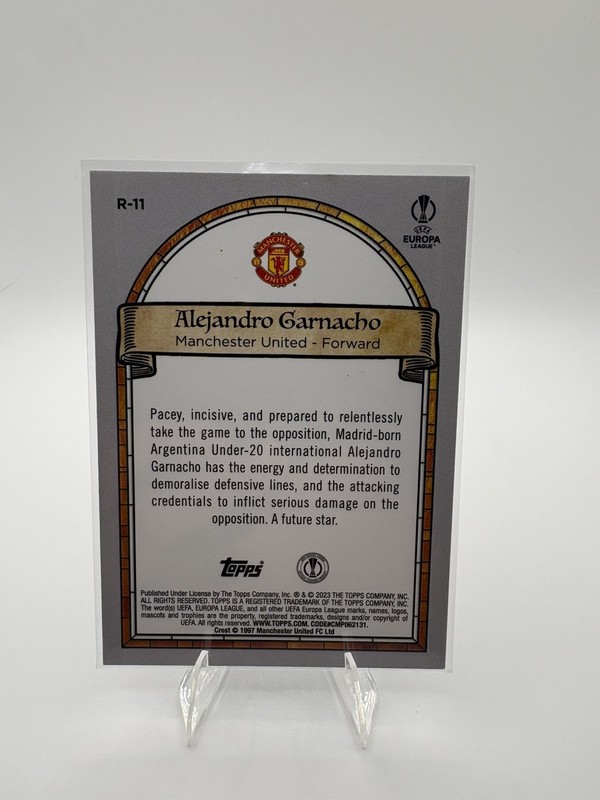 2022-23 Topps Merlin ALEJANDRO GARNACHO Renaissance RC Case Hit  view 2