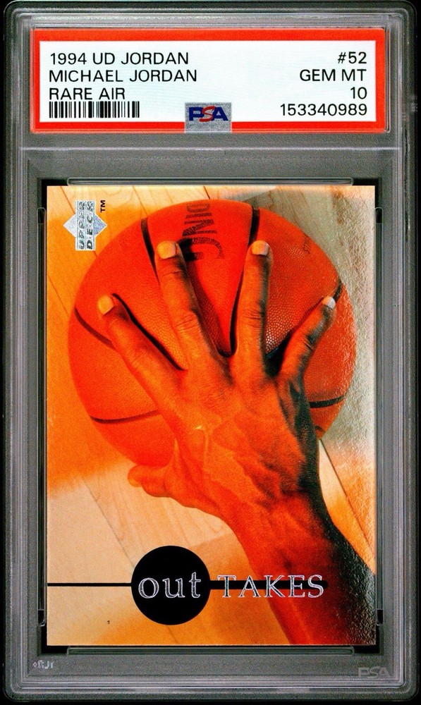 1994 Upper Deck Jordan #52 Michael Jordan Rare Air PSA 10 Gem Mint Bulls HOF!