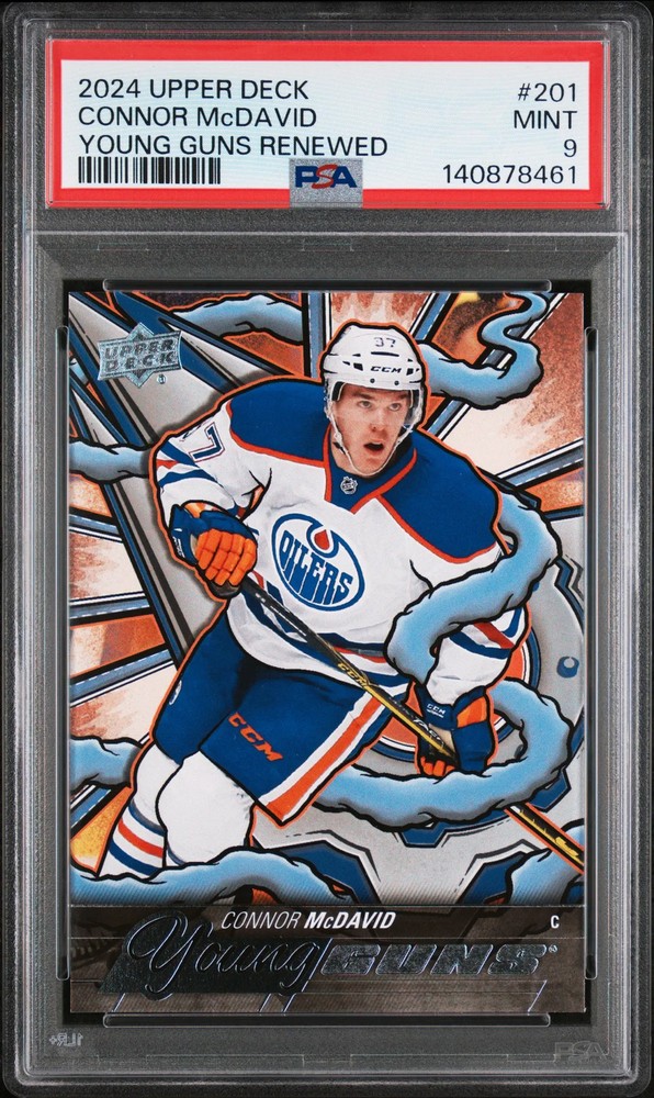 Upper Deck Connor McDavid Young Guns Renewed PSA 9 Oilers