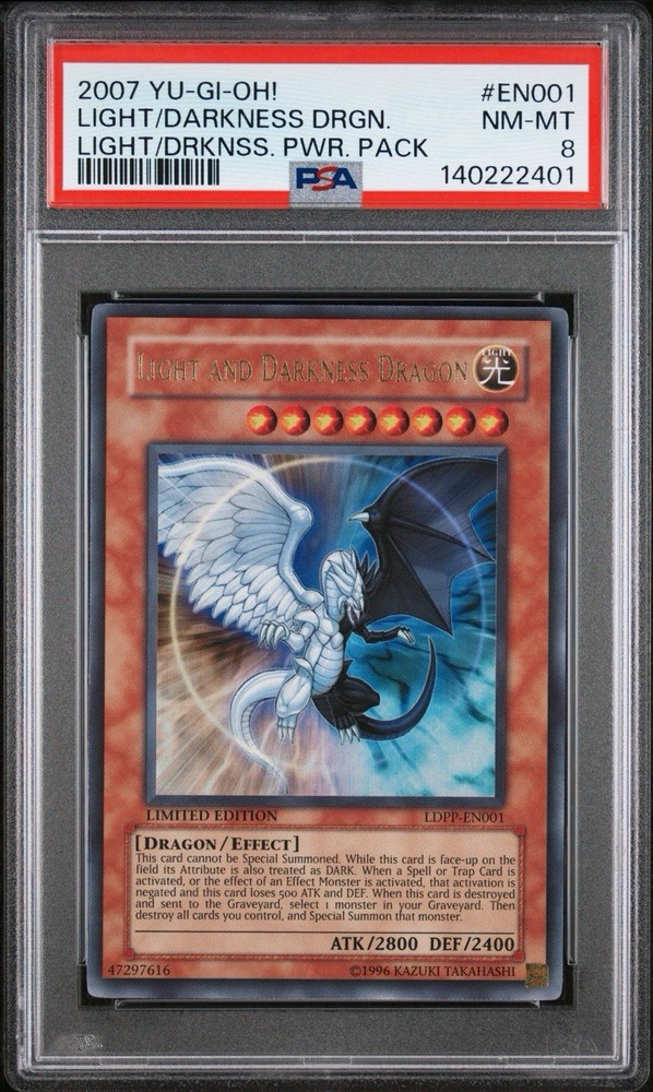 2007 Yu-Gi-Oh! Light and Darkness Dragon LDPP Limited Edition Ultra Rare PSA 8