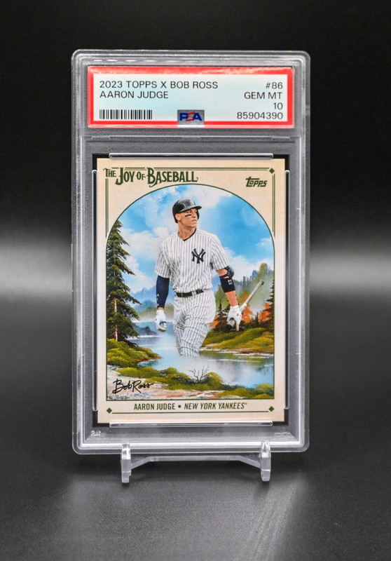 2023 Topps X Bob Ross The Joy Of Baseball Aaron Judge #86 PSA 10 GEM MINT view 2