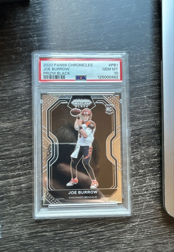 2020 Panini Chronicles - Prizm Black Joe Burrow #PB-1 (RC) PSA 10 