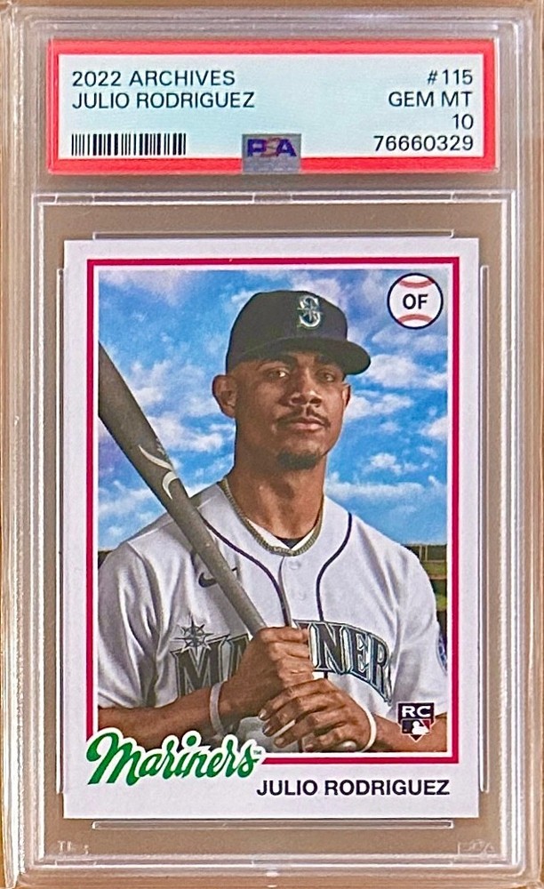 2022 Topps Archives JULIO RODRIGUEZ #115 PSA 10