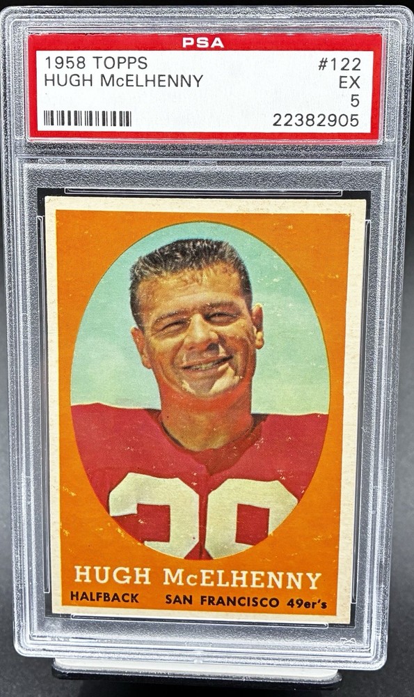 1958 Topps Hugh McElhenny #122 PSA 5 EX 49ers HOF The King Vintage Football 