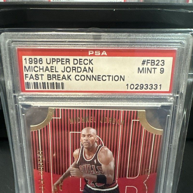 1996-97 Upper Deck - Fast Break Connections Michael Jordan #FB23 view 2