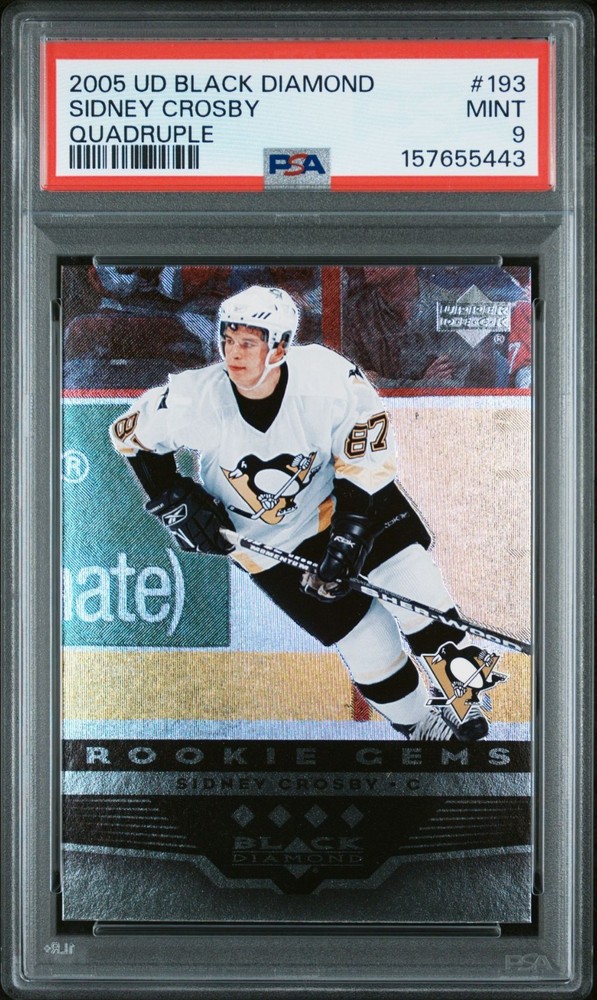 2005 Upper Deck Black Diamond Quadruple Sidney Crosby #193 PSA 9