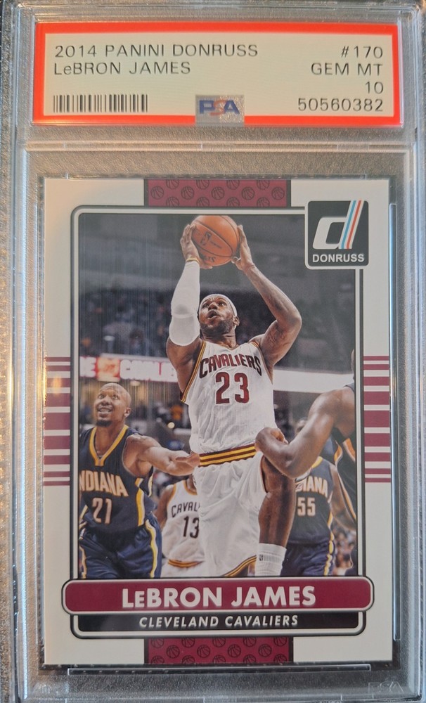 Panini 2014-15 Donruss LeBron James #170 PSA 10 Cleveland Cavaliers Basketball